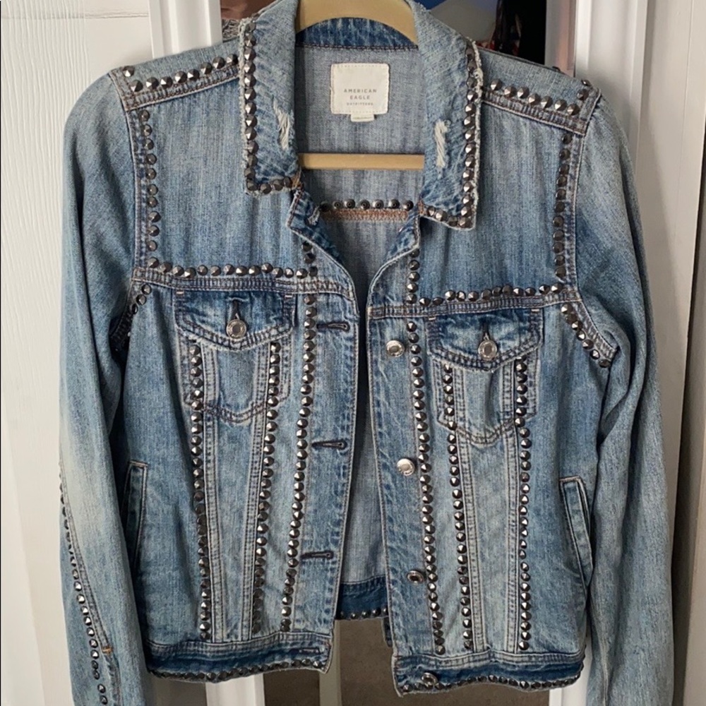 Studded Denim Jackef
